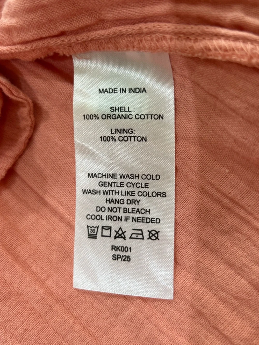 Quince Pink Organic Cotton Gauze Smocked Square Neck MIDI Dress Size S NWT Beach - Picture 11 of 14